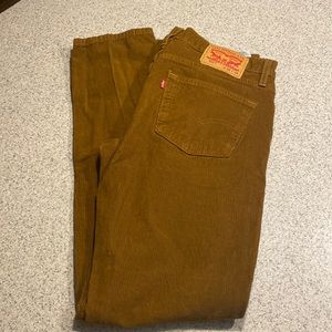 Levi’s Men’s 511 Slim Fit Brown Corduroy Pants 32W x 34L 32x34 NWOT